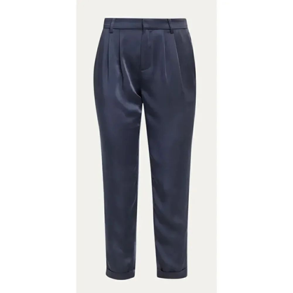 RAMY BROOK Madelyn Satin Pants in Navy NWT Size 12